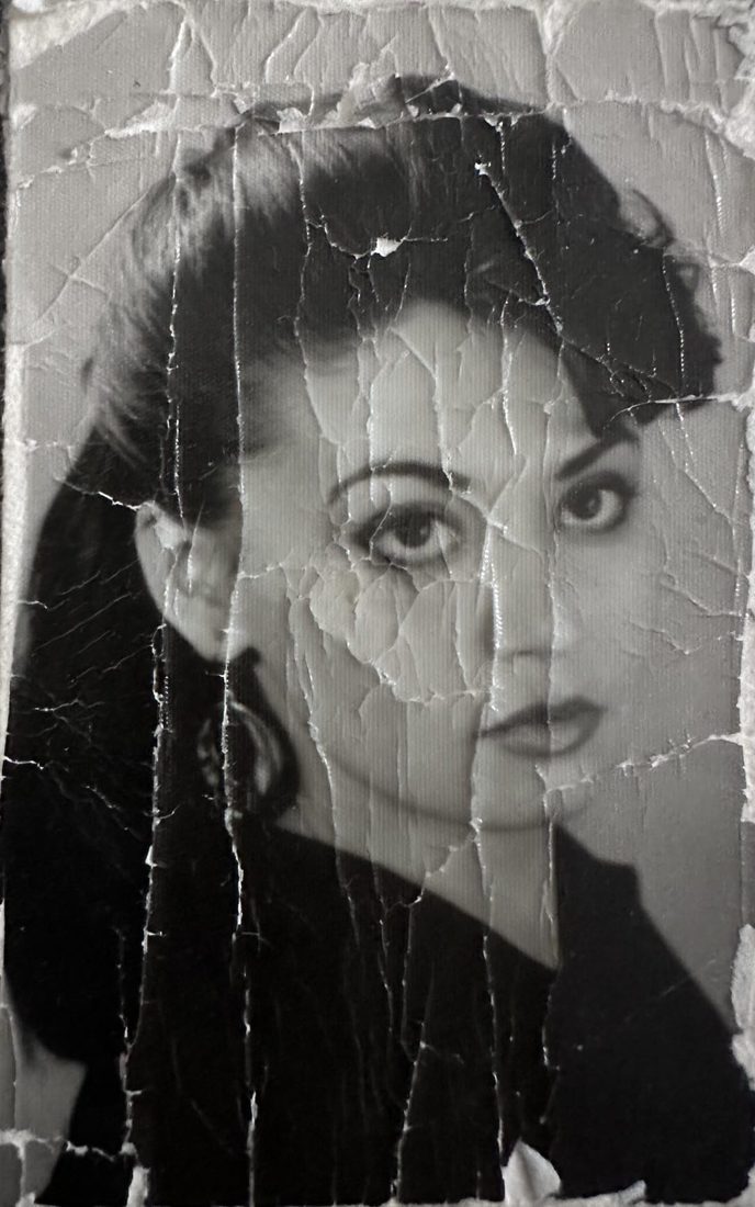 Vecchia foto rovinata — prima